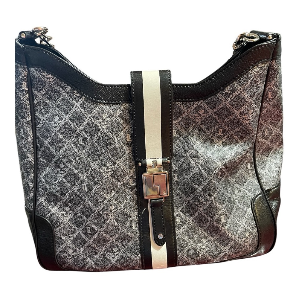 L.A.M.B. Black and Gray Bag